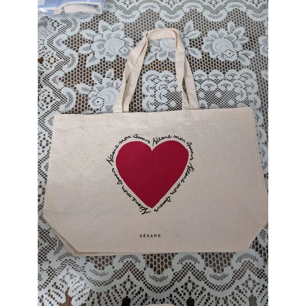 Sezane recycle grocery tote bag
